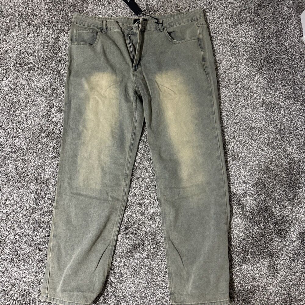 Fashion Nova Coastal Fade Straight Jean Vintage Wash Size 38 Men’s